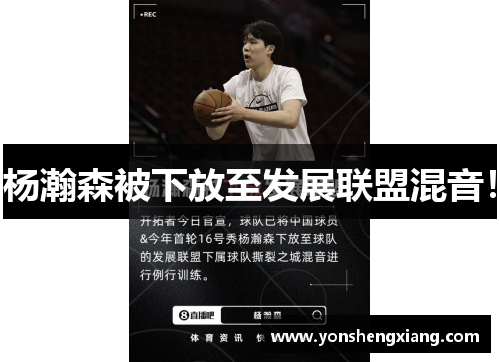 杨瀚森被下放至发展联盟混音！